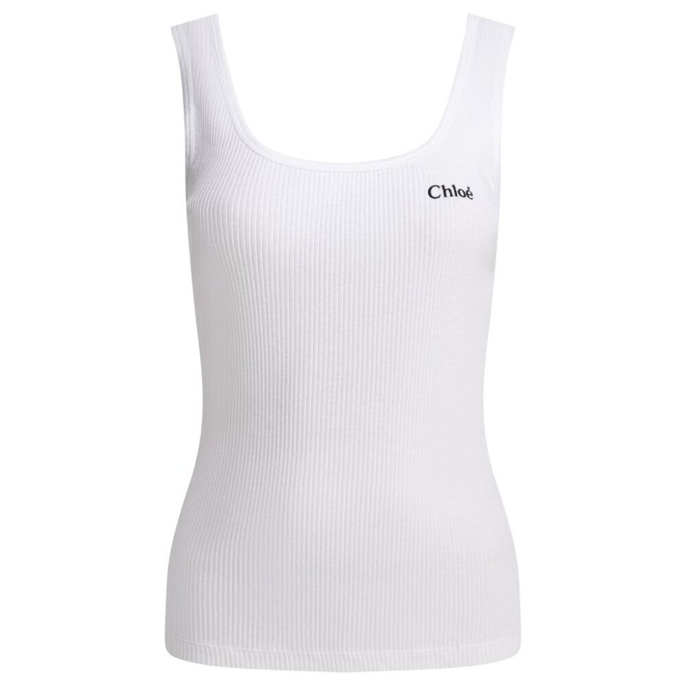 Chloé Logo Tank Top Tag Size L Women